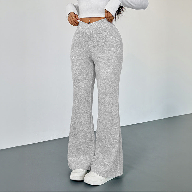 Pantalon bootcut slim décontracté pour femme