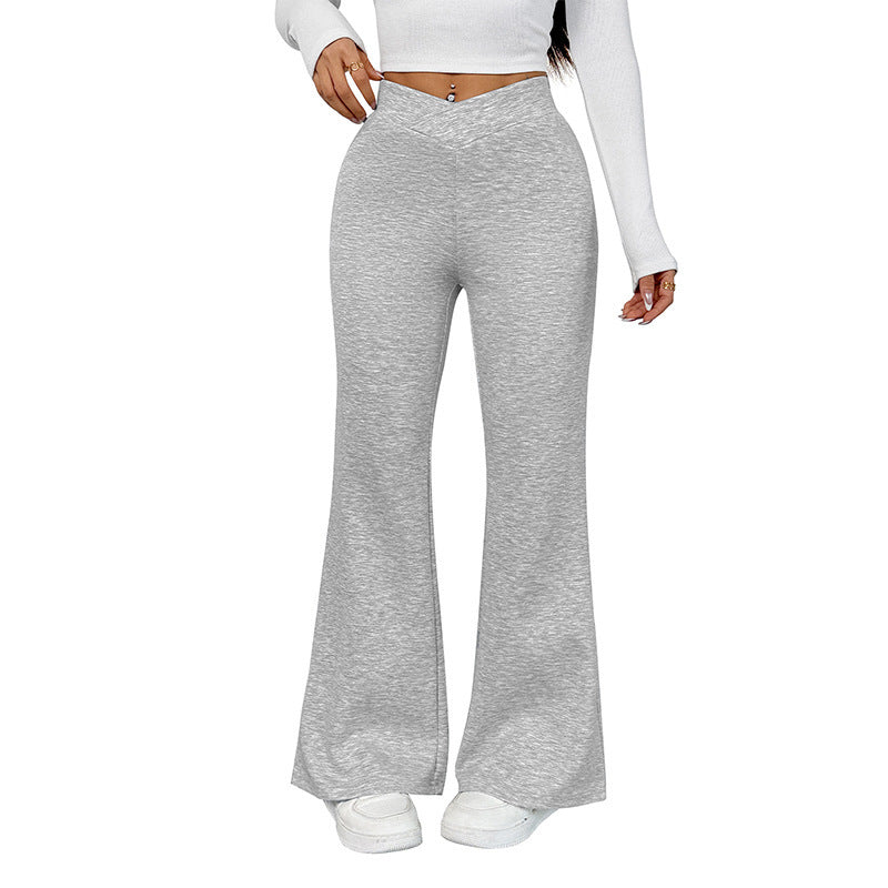 Pantalon bootcut slim décontracté pour femme