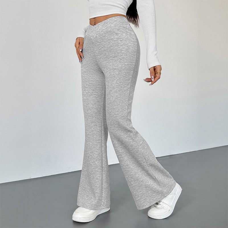 Pantalon bootcut slim décontracté pour femme